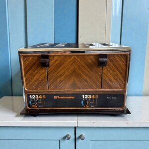 Vintage Toastmaster Model S127 Chrome 2 Slice Automatic Toaster Mid Century 50's